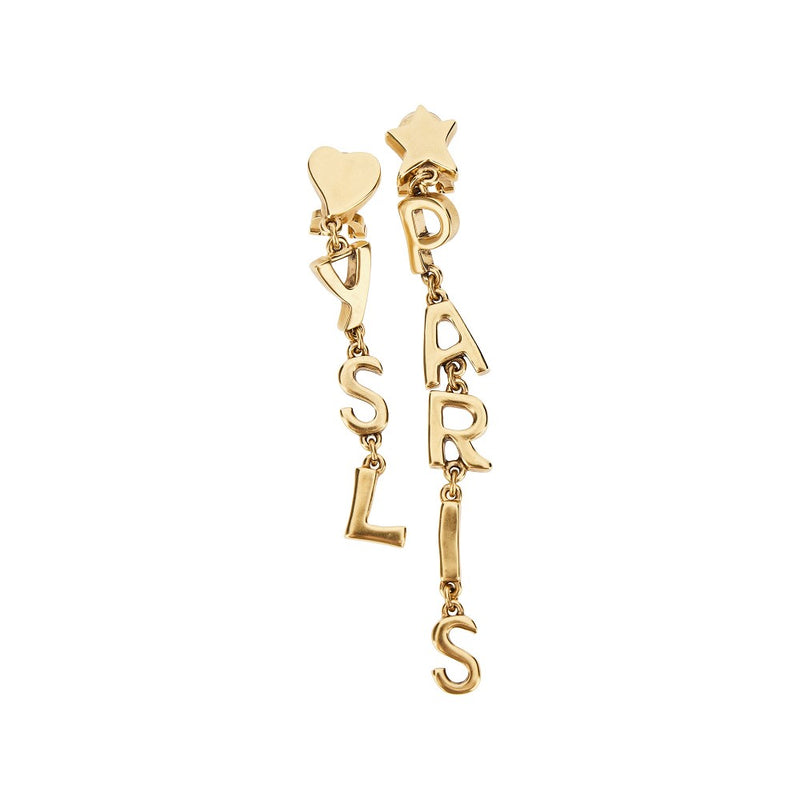 Saint Laurent Saint Laurent YSL Paris Clip Earrings Gold - World Class Fashion