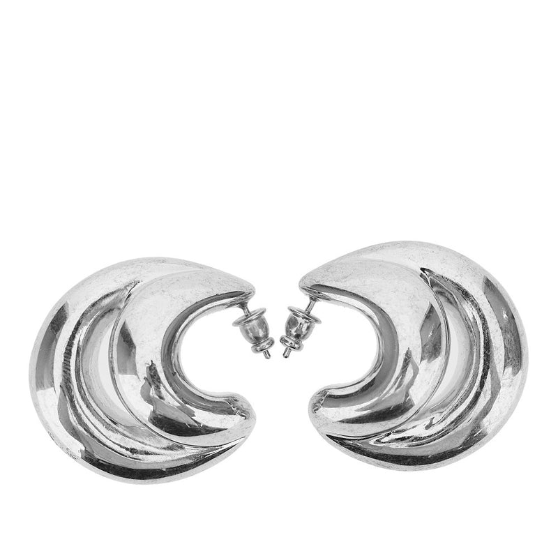 Panconesi Panconesi Double Blow Up Earrings Silver Women - World Class Fashion