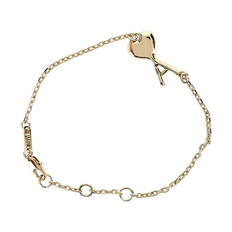 Ami Ami Brass Hammered Ami De Coeur Bracelet - World Class Fashion