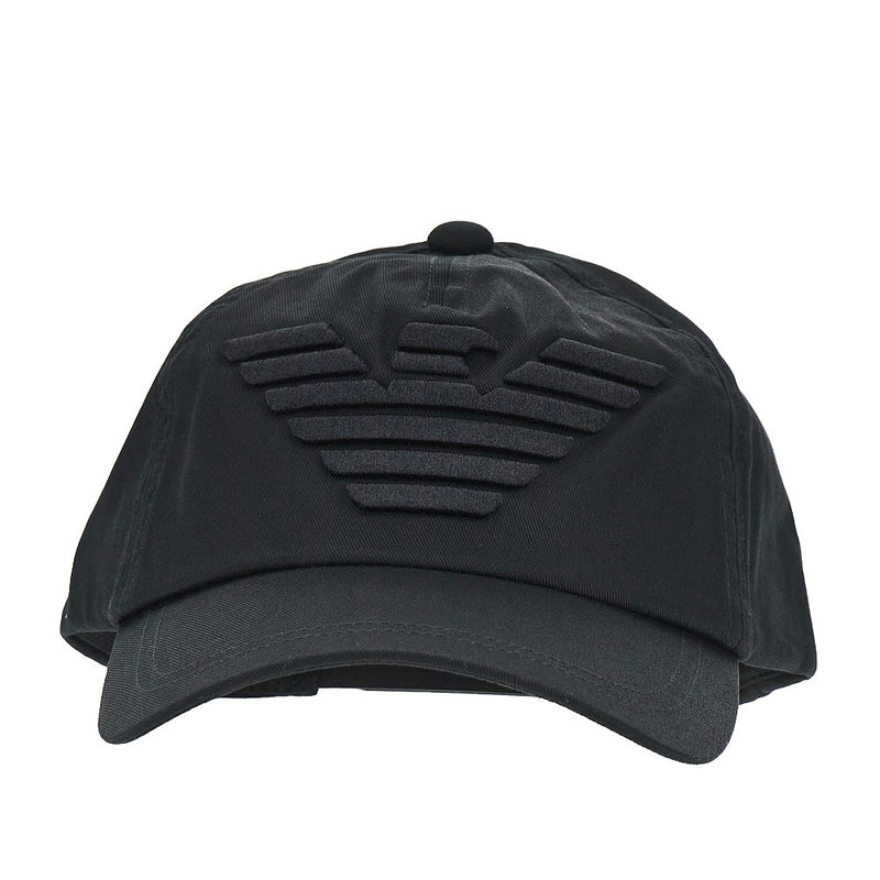 Emporio Armani Emporio Armani Eagle Embroidery Baseball Cap Black - World Class Fashion