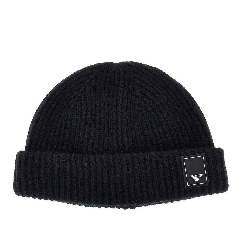 Emporio Armani Emporio Armani Wool Cashmere Beanie Blue Men - World Class Fashion