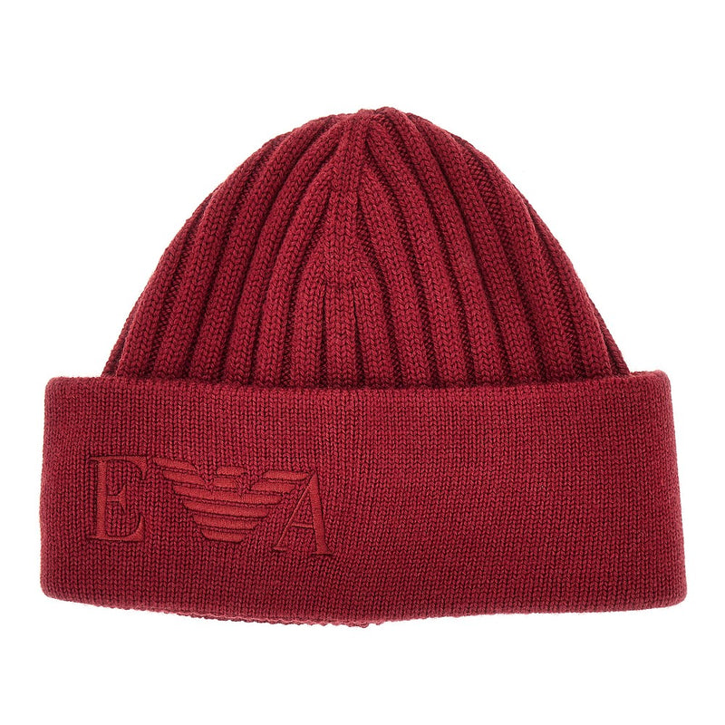 Emporio Armani Emporio Armani Knitted Beanie Hat Red Women - World Class Fashion