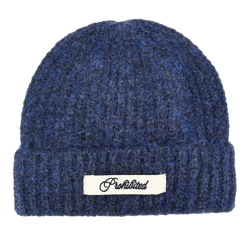 Prohibited Prohibited Wool-blend Beanie Hat Blue - World Class Fashion