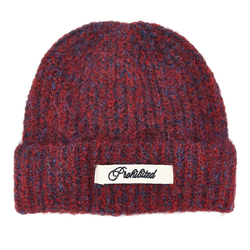 Prohibited Prohibited Season Wool-blend Beanie Hat Red - World Class Fashion