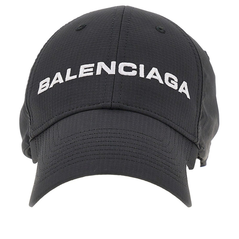 Balenciaga Balenciaga Technical Fabric Logo Baseball Cap Black - World Class Fashion