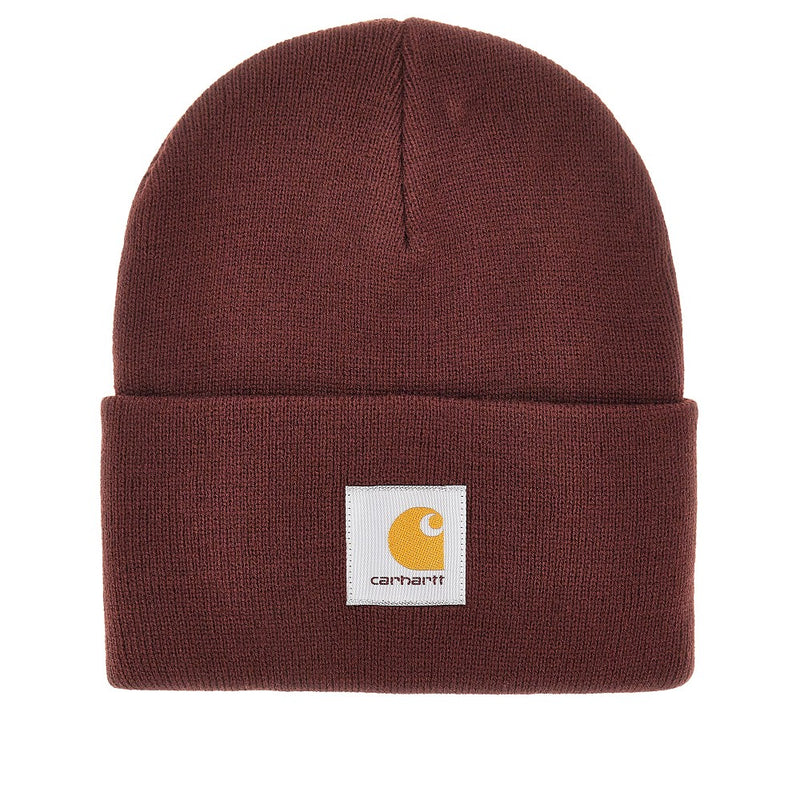 Carhartt WIP Carhartt WIP Logo Patch Beanie Red - World Class Fashion