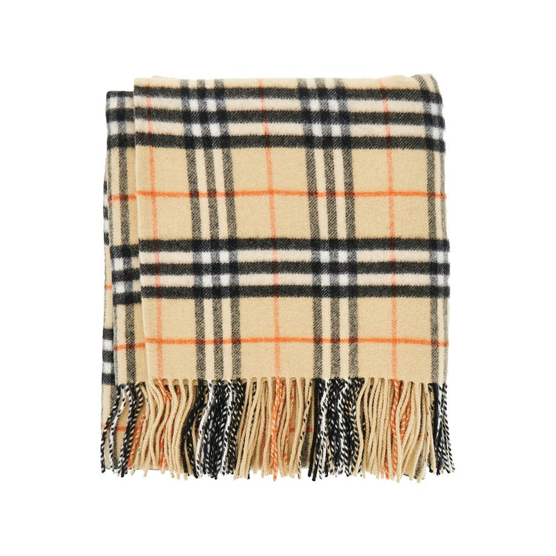 Burberry Burberry Check Wool and Cashmere Cape Beige - World Class Fashion