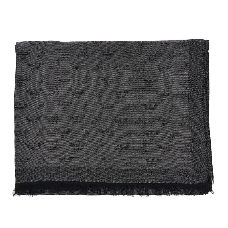 Emporio Armani Emporio Armani Viscose-Blend Scarf Black Women - World Class Fashion