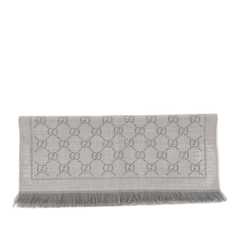 Gucci Gucci Gg Jacquard Wool Scarf - World Class Fashion