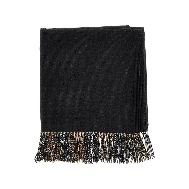 Burberry Burberry Check Wool Reversible Cape Black - World Class Fashion