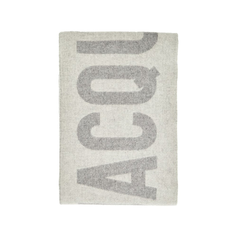 Jacquemus Jacquemus Jacquard Logo Wool Scarf Grey Women - World Class Fashion