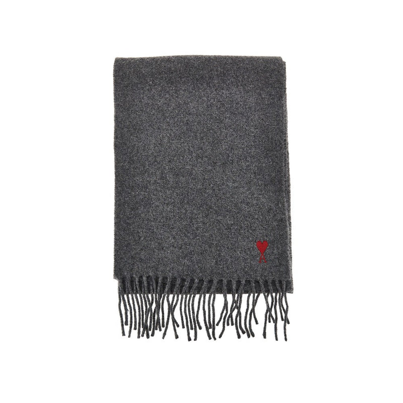 World Class Fashion World Class Fashion Ami De Coeur Embroidery Wool Scarf Red - World Class Fashion