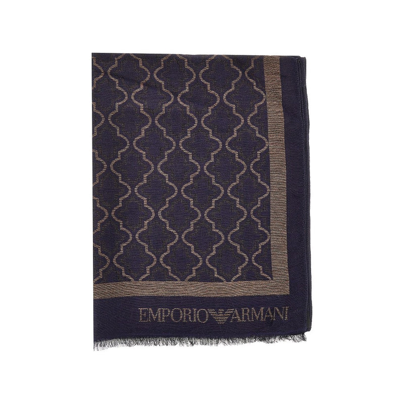 Emporio Armani Emporio Armani Viscose Modal Scarf Blue Men - World Class Fashion