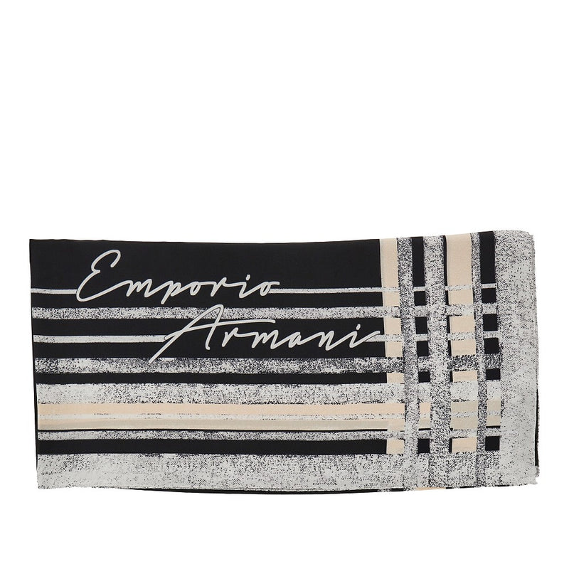Emporio Armani Emporio Armani Silk Scarf Black Women - World Class Fashion