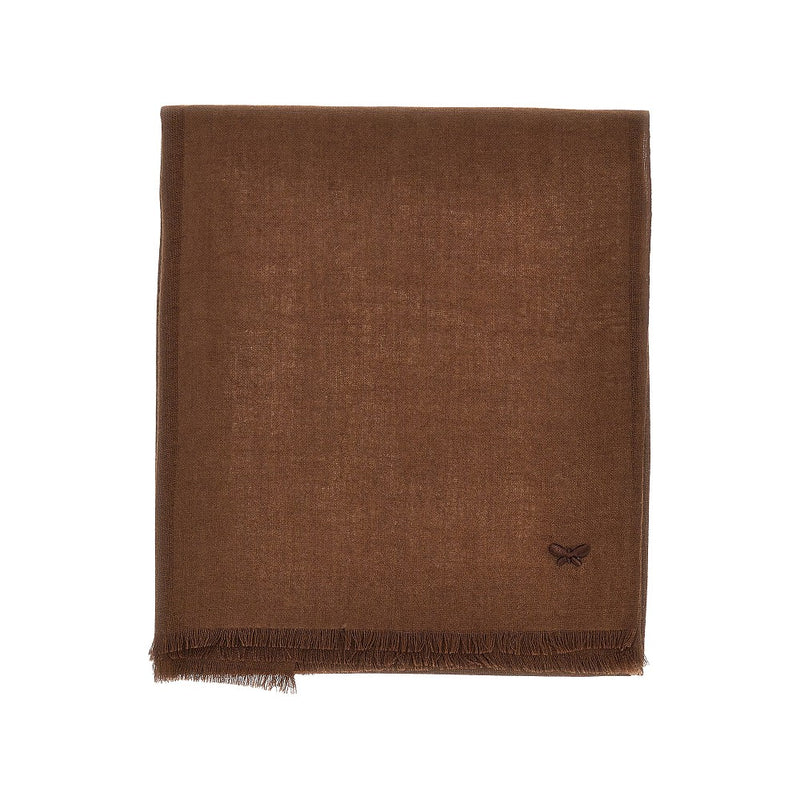 Max Mara Weekend Max Mara Weekend Silk Cashmere Scarf Brown - World Class Fashion