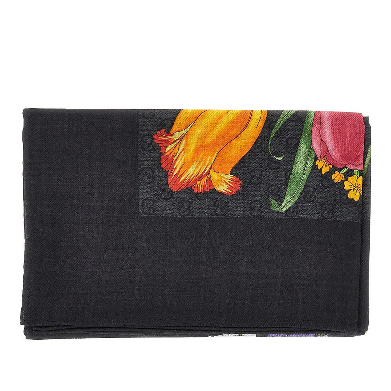 Gucci Gucci Silk and Wool-blend Scarf Black Women - World Class Fashion