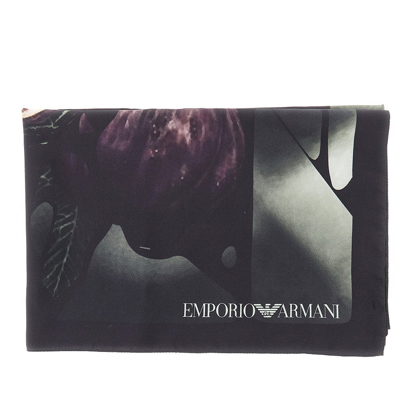 Emporio Armani Emporio Armani Printed Silk Scarf Multicolor - World Class Fashion