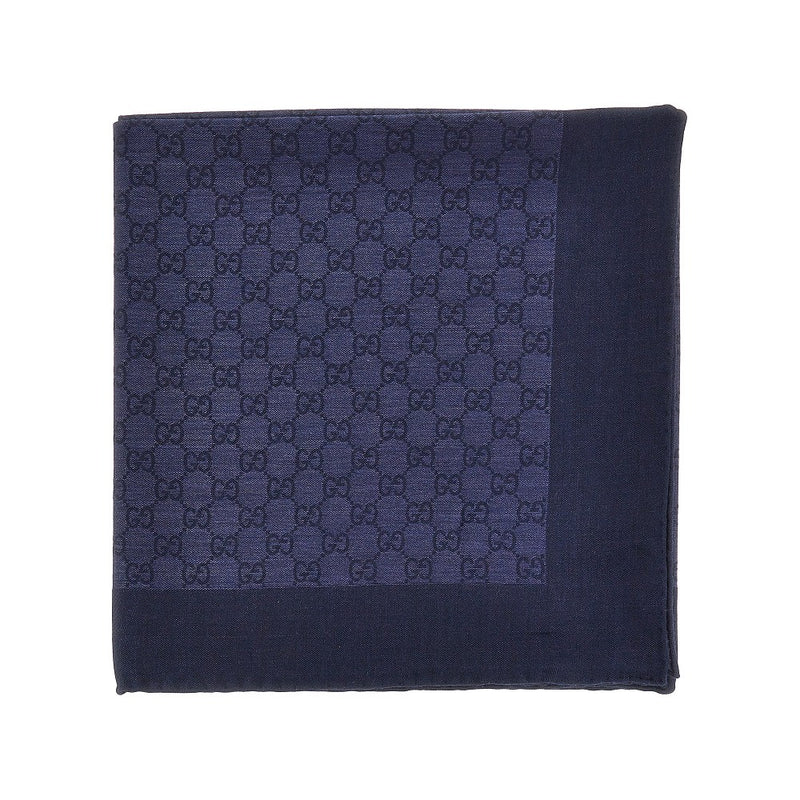 Gucci Gucci Silk and Wool-blend Scarf Blue Men - World Class Fashion