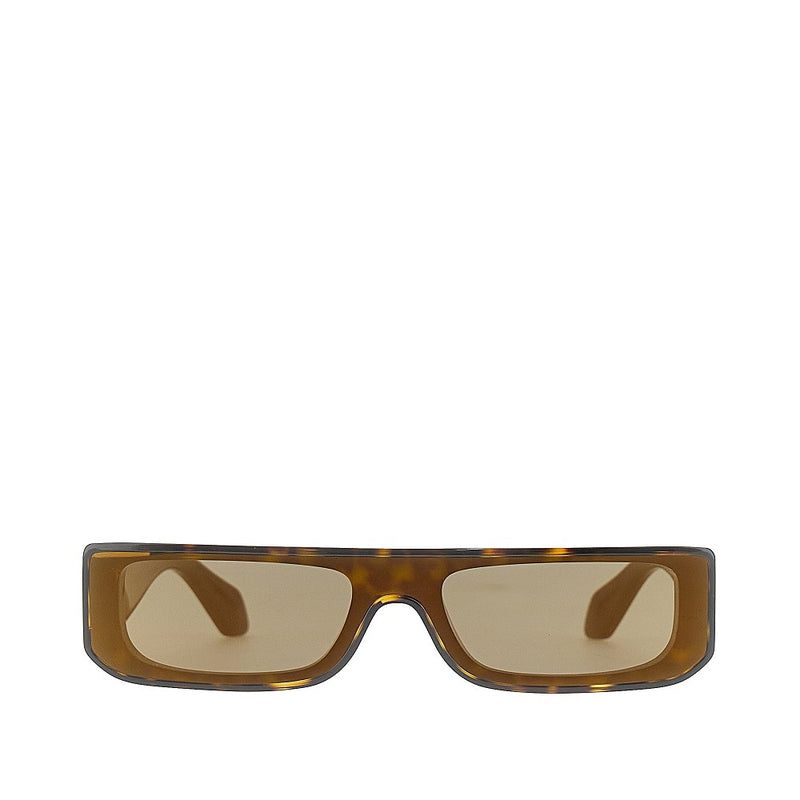 Alaia Alaia Rectangular Shield Sunglasses Brown - World Class Fashion