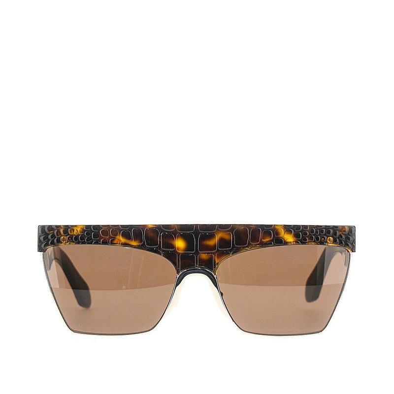 Alaia Alaia Croco-effect Sunglasses Brown Women - World Class Fashion