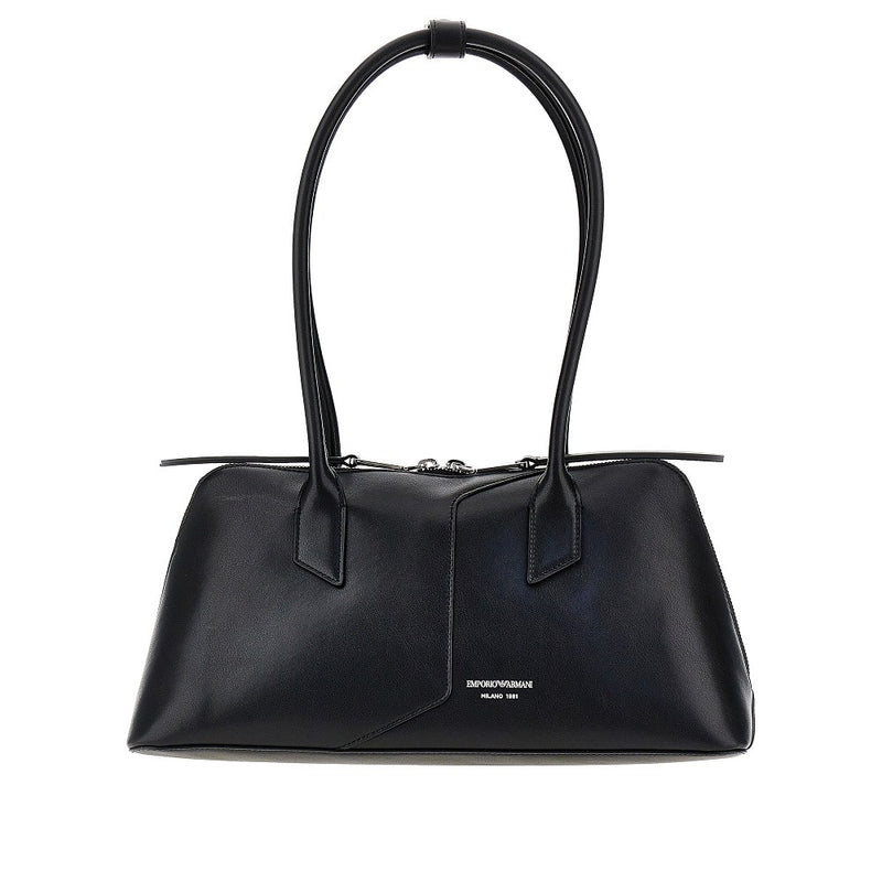 Emporio Armani Emporio Armani Leather Shoulder Bag Black Women - World Class Fashion