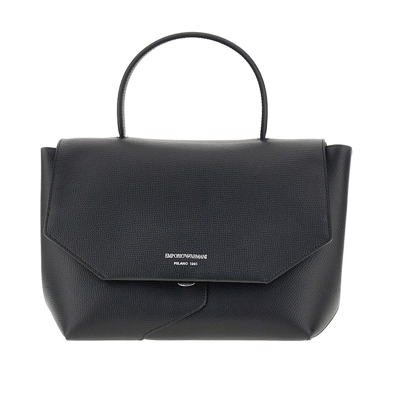 Emporio Armani Emporio Armani 1981 Top-handle Leather Bag Black - World Class Fashion