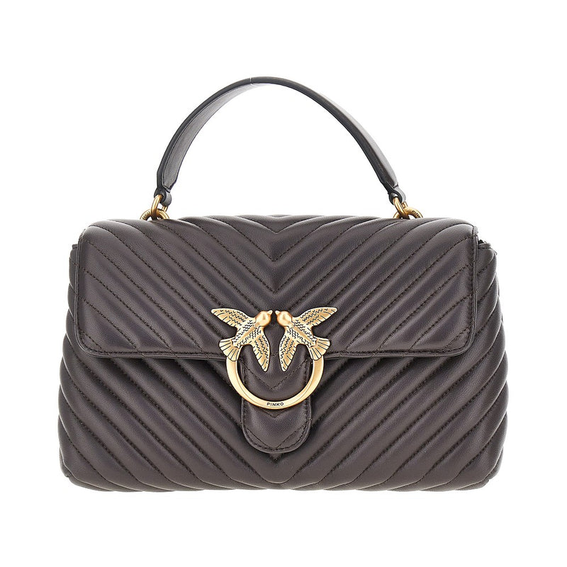 Pinko Pinko Classic Love Lady Puff Bag Brown - World Class Fashion