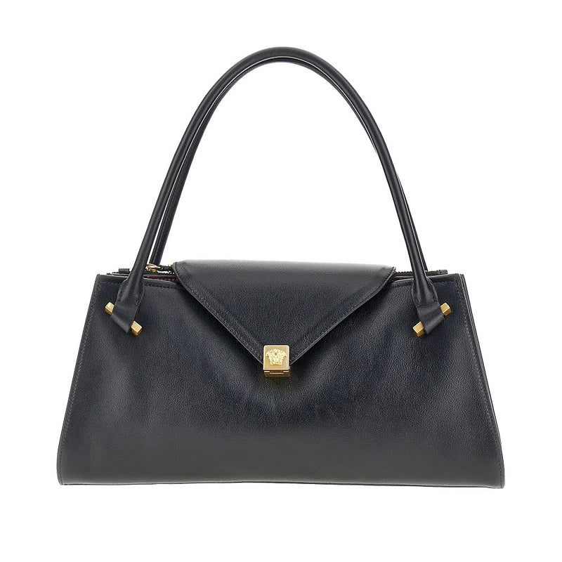 Versace Versace Severine Leather Shoulder Bag Black - World Class Fashion