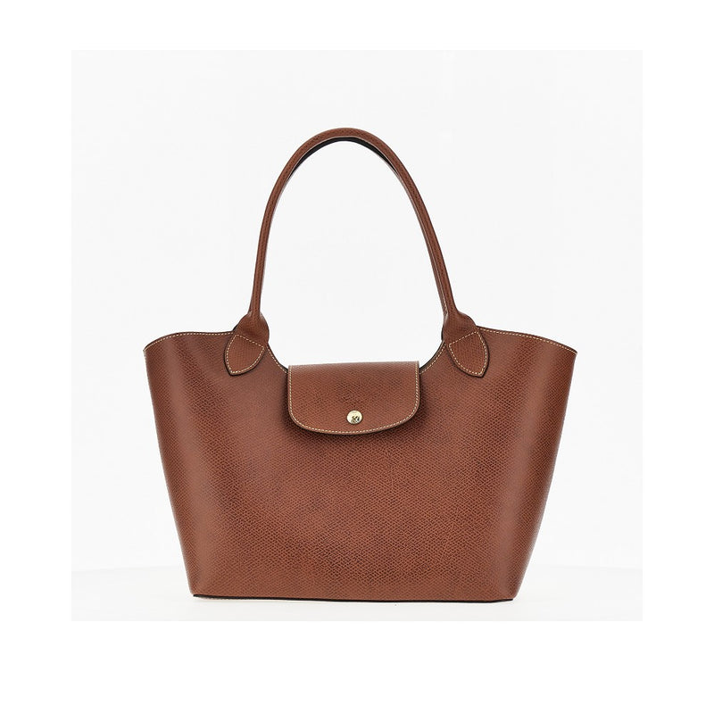 Longchamp Longchamp L'épure Grained Leather Bag Brown - World Class Fashion