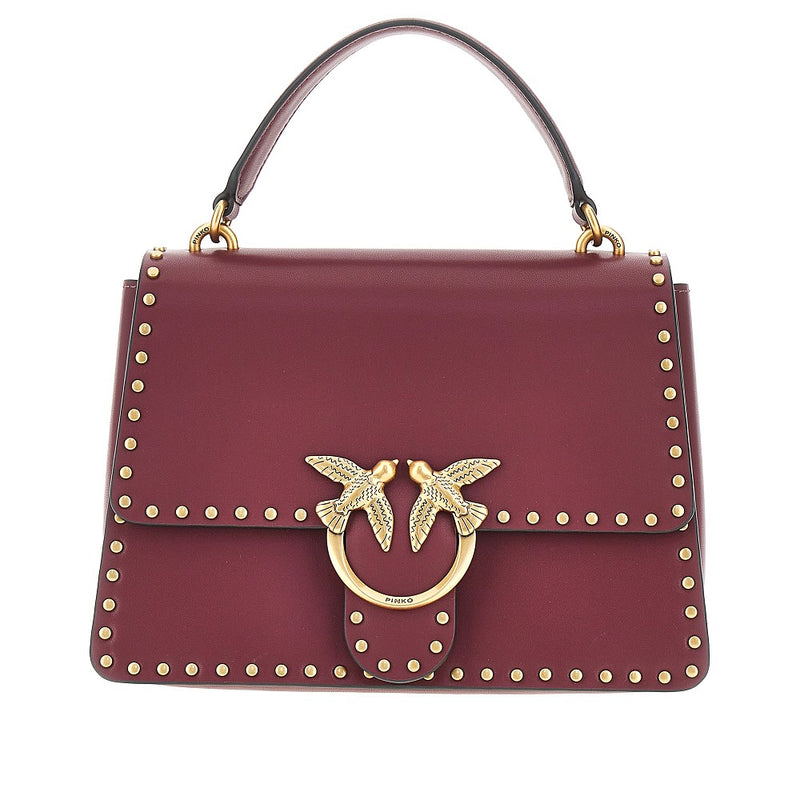 Pinko Pinko Love Birds Leather Bag Red - World Class Fashion