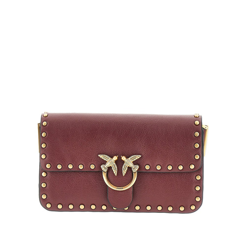 Pinko Pinko Baby Love Bag One Slouchy Leather Red - World Class Fashion