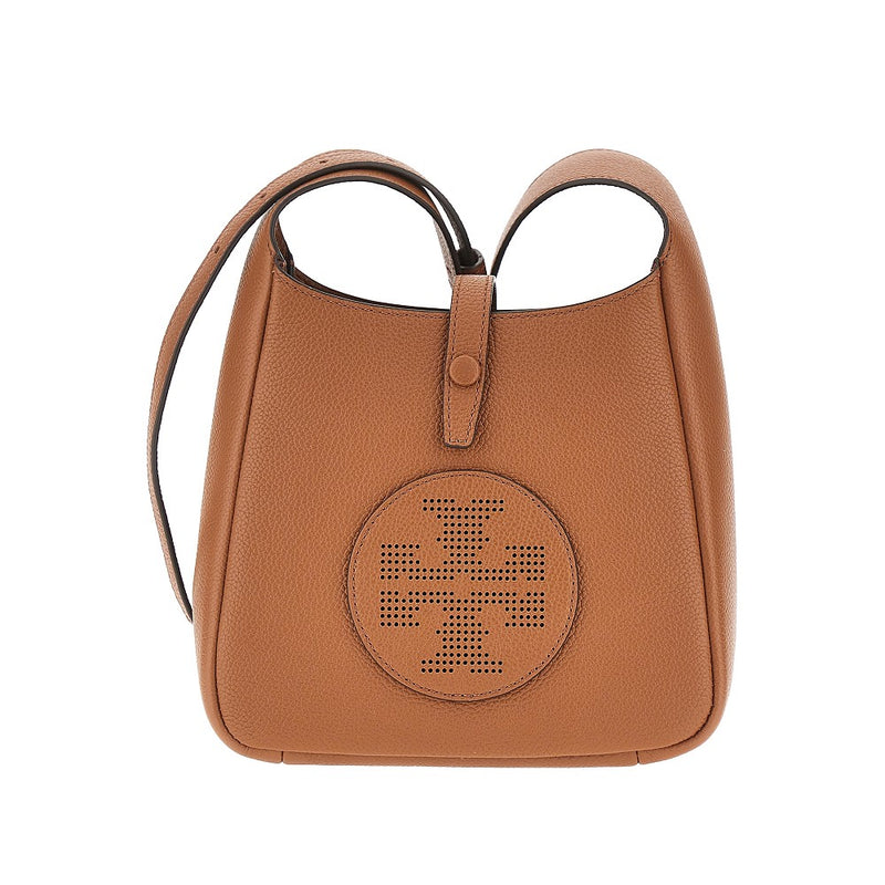 Tory Burch Tory Burch Miller Swing Grained Leather Crossbody Bag Brown - World Class Fashion