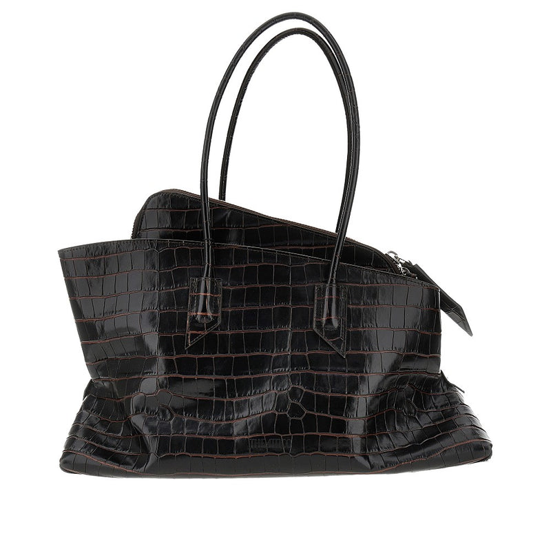 The Attico The Attico La Passeggiata Leather Bag Brown - World Class Fashion