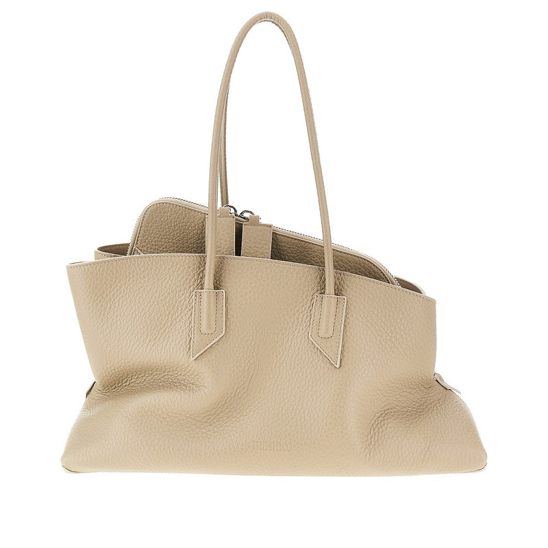 The Attico The Attico La Passeggiata Leather Bag Grey - World Class Fashion