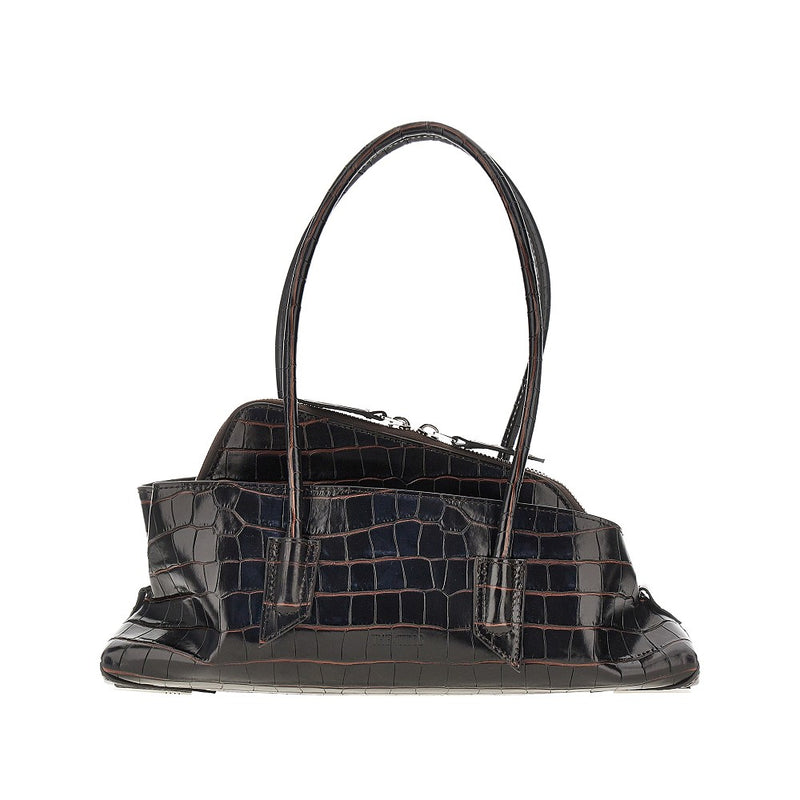 The Attico The Attico La Passeggiata Croco-print Leather Bag Brown - World Class Fashion