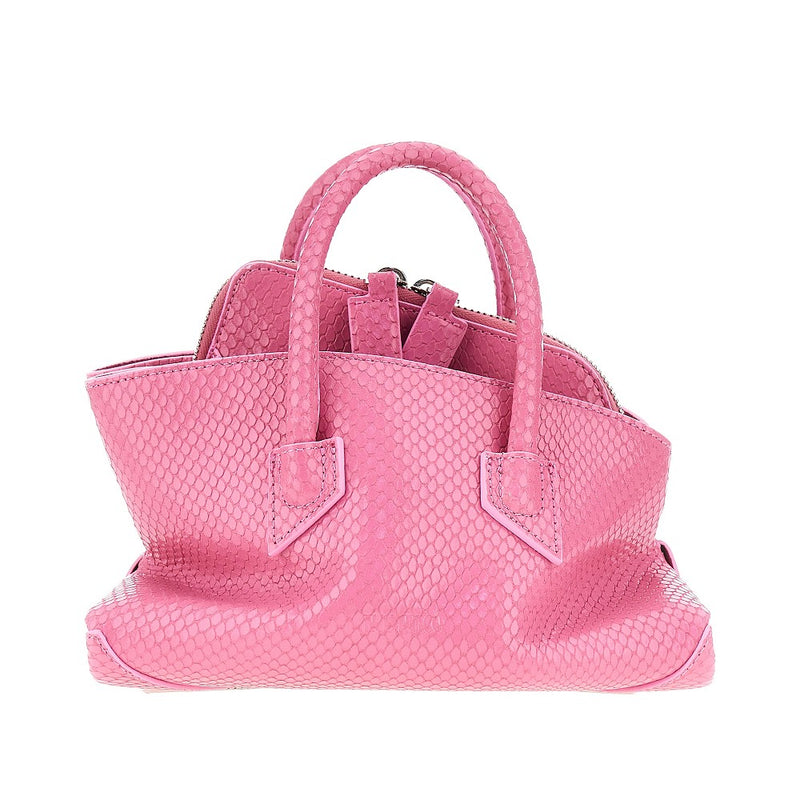 The Attico The Attico Leather Mini 'La Passeggiata' Bag Pink - World Class Fashion