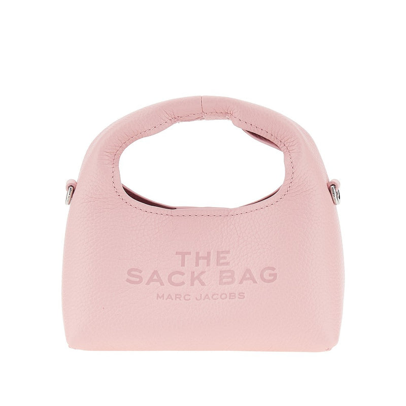 Marc Jacobs Marc Jacobs Grained Leather Micro 'The Sack' Bag Pink - World Class Fashion