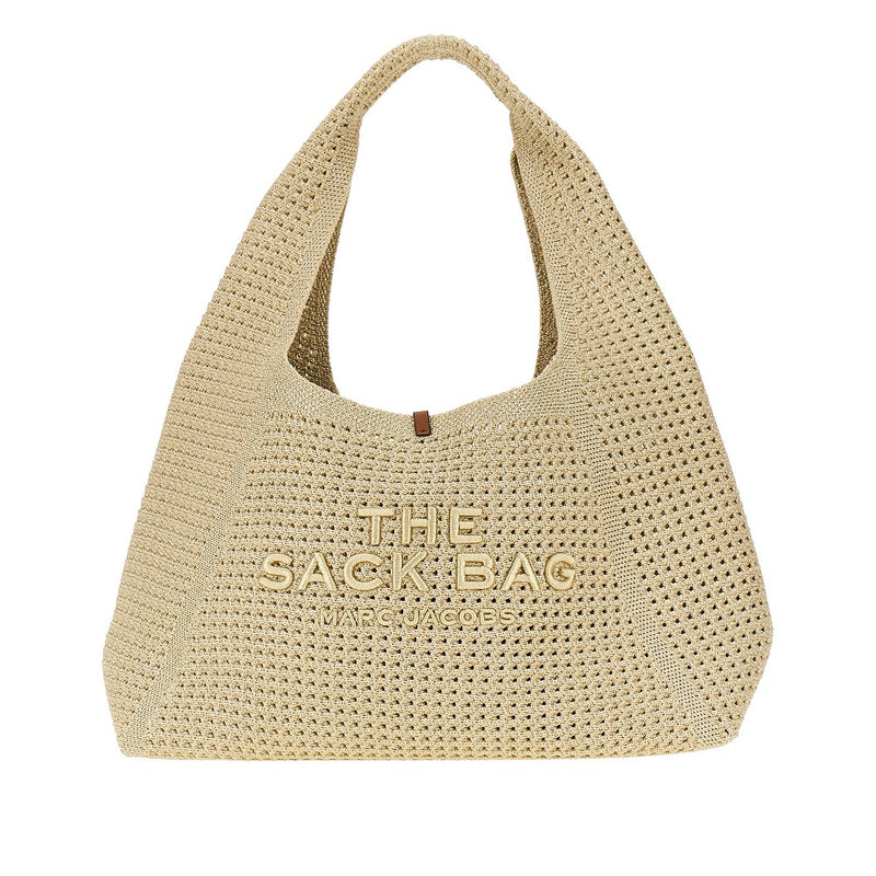 Marc Jacobs Marc Jacobs Crochet Medium 'The Sack Bag' Gold - World Class Fashion