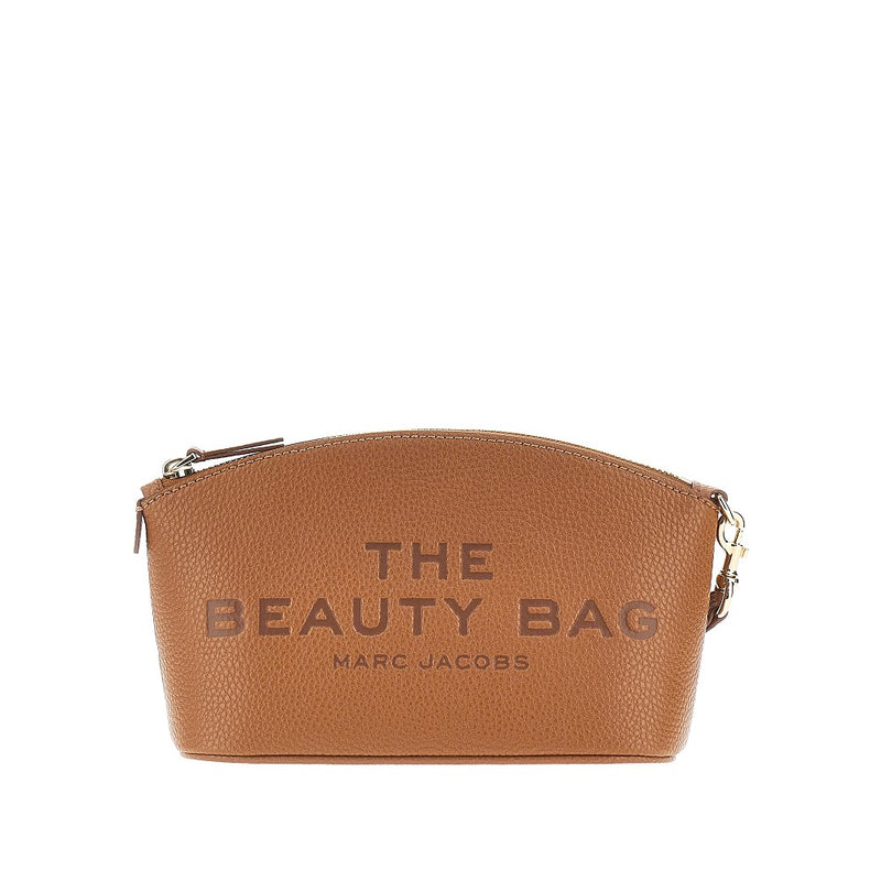 Marc Jacobs Marc Jacobs Grain Leather Beauty Bag Brown - World Class Fashion