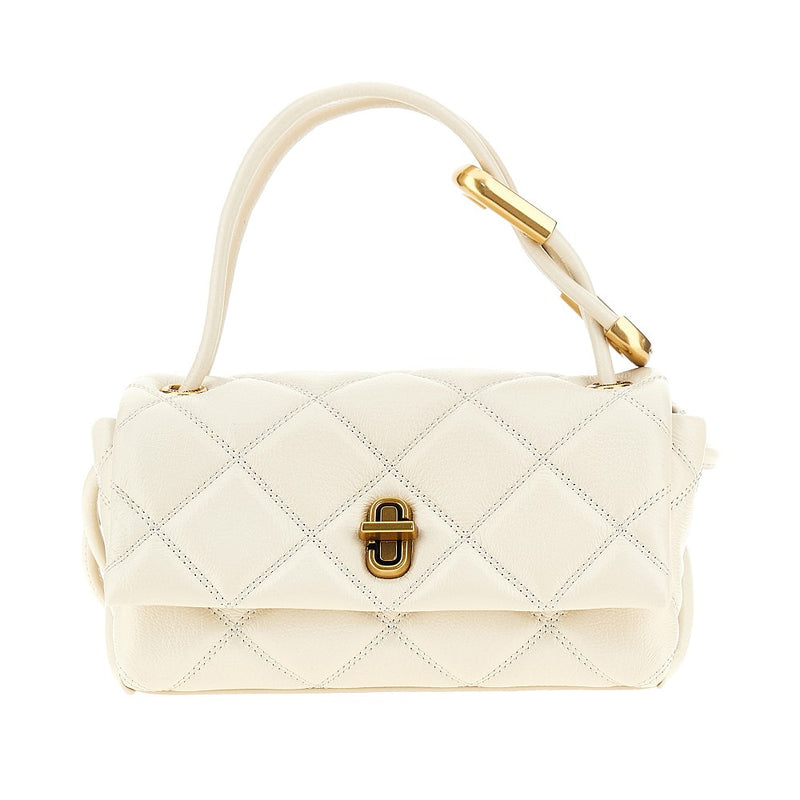 Marc Jacobs Marc Jacobs Quilted Leather Mini Dual Bag White - World Class Fashion