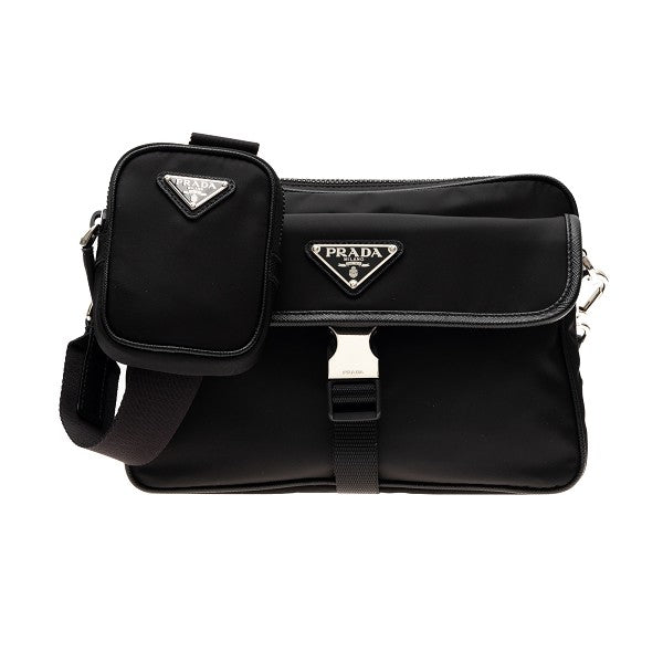 Prada Prada Re-Nylon Crossbody Bag Black - World Class Fashion
