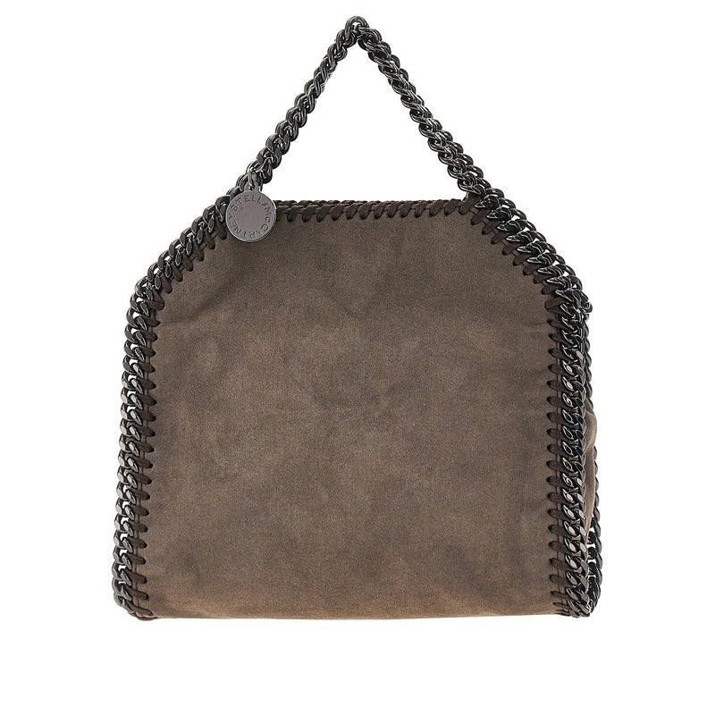 Stella Mccartney Stella McCartney Alter Suede Tiny Falabella Bag Grey - World Class Fashion