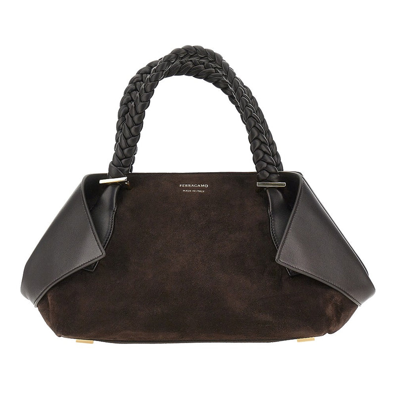 Ferragamo Ferragamo Suede Leather Handbag Brown Women - World Class Fashion