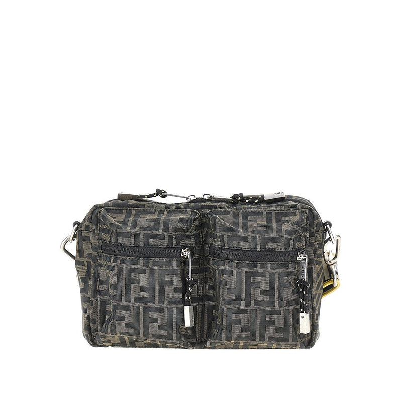 Fendi Fendi Superlight FF Zucca Fabric Camera Case Brown - World Class Fashion
