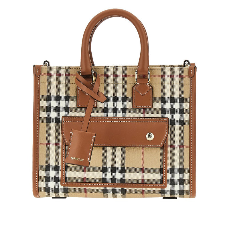 Burberry Burberry Mini 'Freya' Tote Bag Beige - World Class Fashion