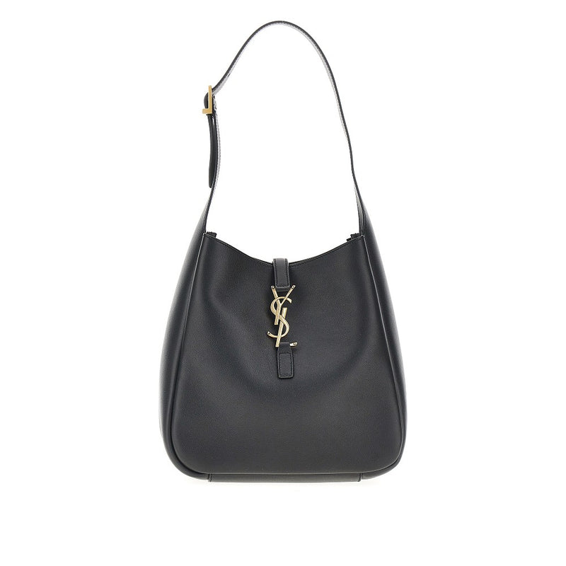 Saint Laurent Saint Laurent Small 'Le 5 À 7' Grained Leather Bag Black - World Class Fashion