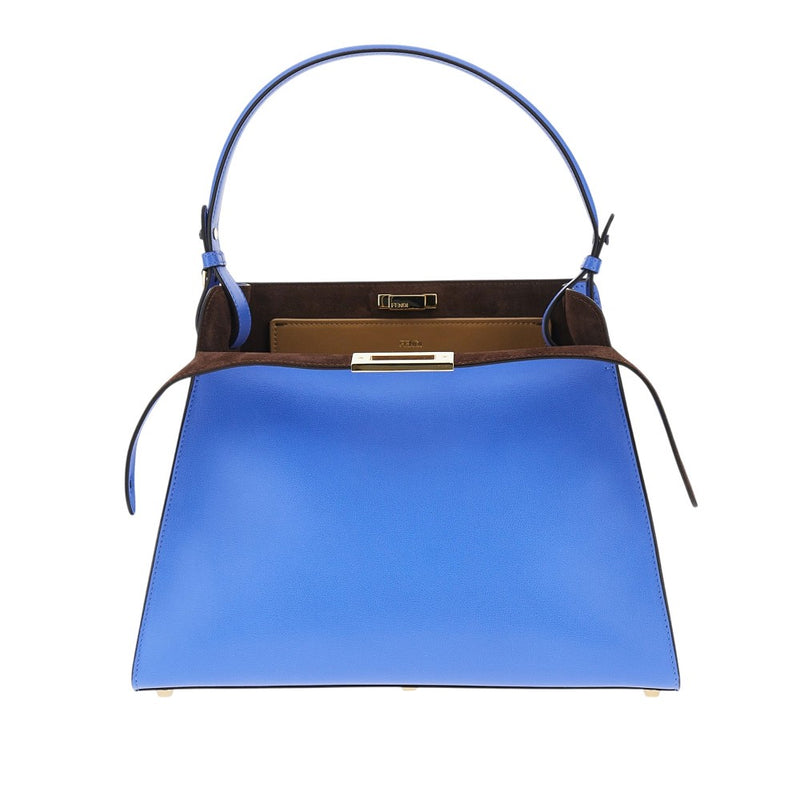 Fendi Fendi Leather Medium 'Fendi Way' Bag Blue - World Class Fashion