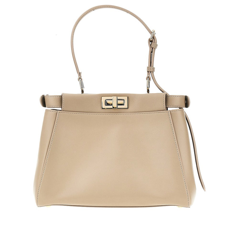 Fendi Fendi My Peekaboo Leather Bag Grey - World Class Fashion