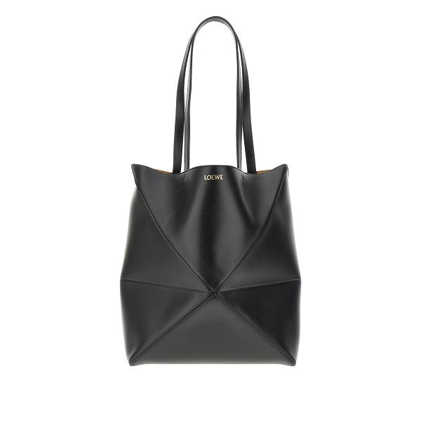 Loewe Loewe Medium Puzzle Fold Tote Bag Black - World Class Fashion