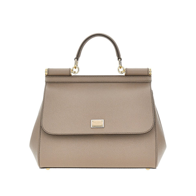 Dolce&gabbana Dolce&Gabbana Sicily Dauphine Leather Bag Grey - World Class Fashion